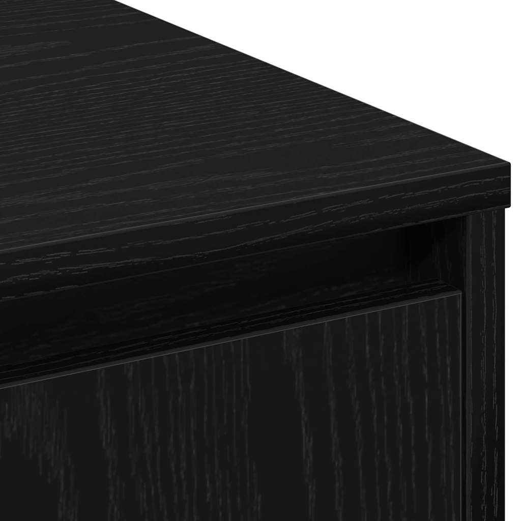 Bufetas Juodas ąžuolas 71 x 34.5 x 75 cm Apdirbta mediena