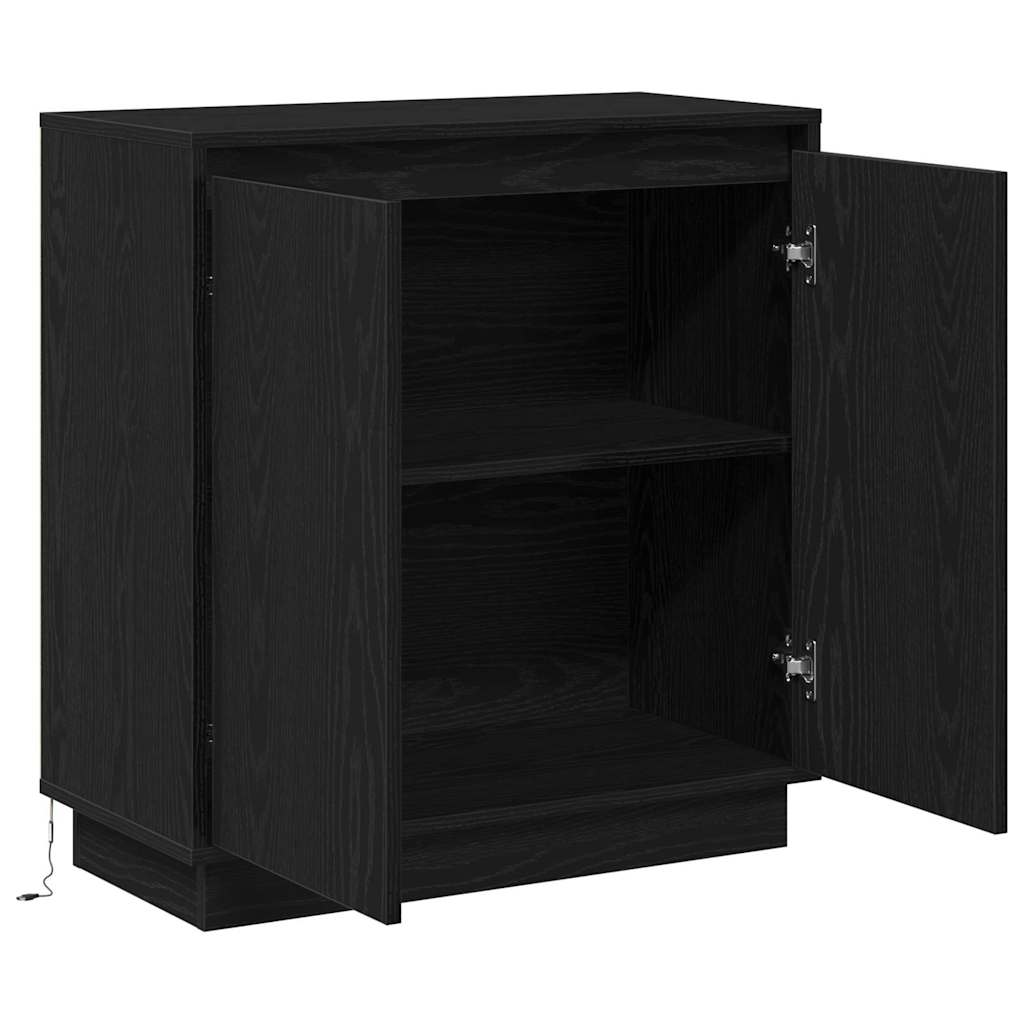 Bufetas Juodas ąžuolas 71 x 34.5 x 75 cm Apdirbta mediena