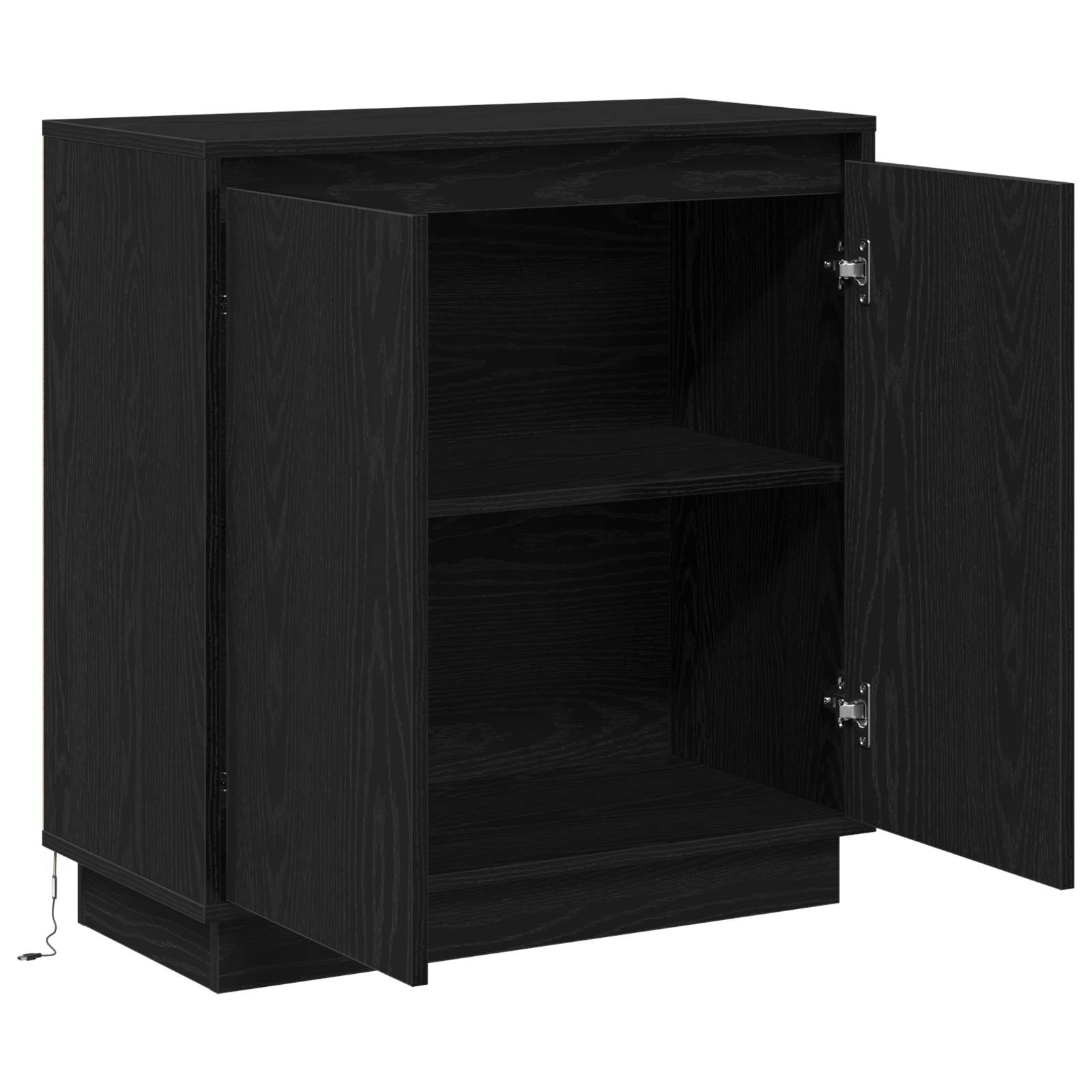 Bufetas Juodas ąžuolas 71 x 34.5 x 75 cm Apdirbta mediena
