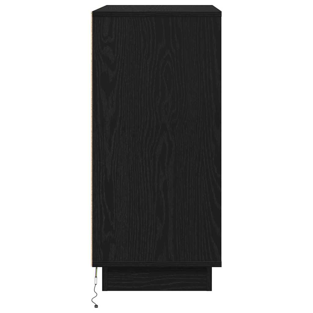 Bufetas Juodas ąžuolas 71 x 34.5 x 75 cm Apdirbta mediena