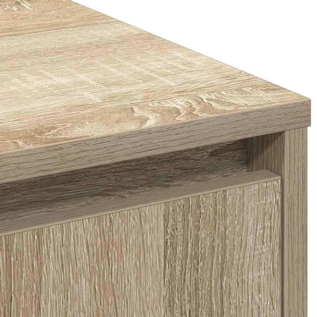 LED Bufetas Sonoma ąžuolas 71 x 34,5 x 75 cm Apdirbta mediena