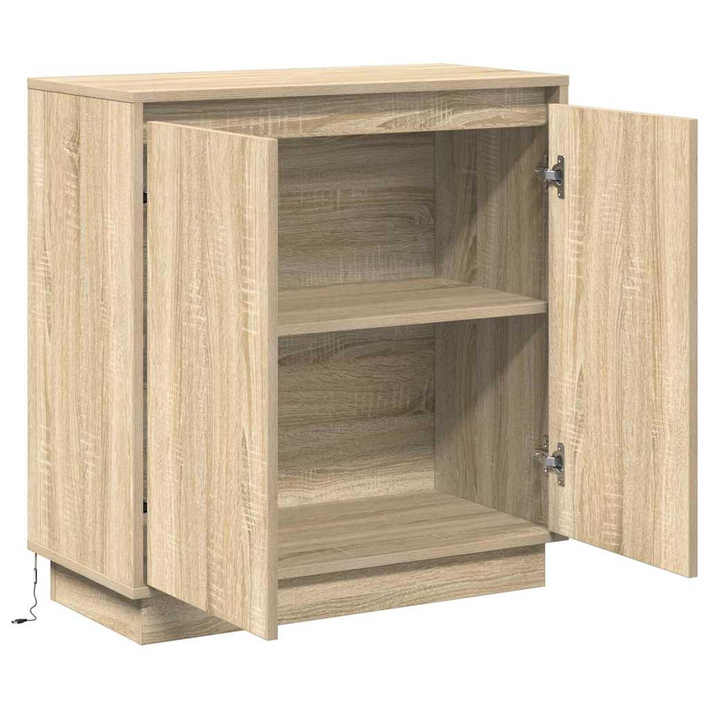 LED bufete ozola „Sonoma” 71 x 34,5 x 75 cm Inženierijas koksne
