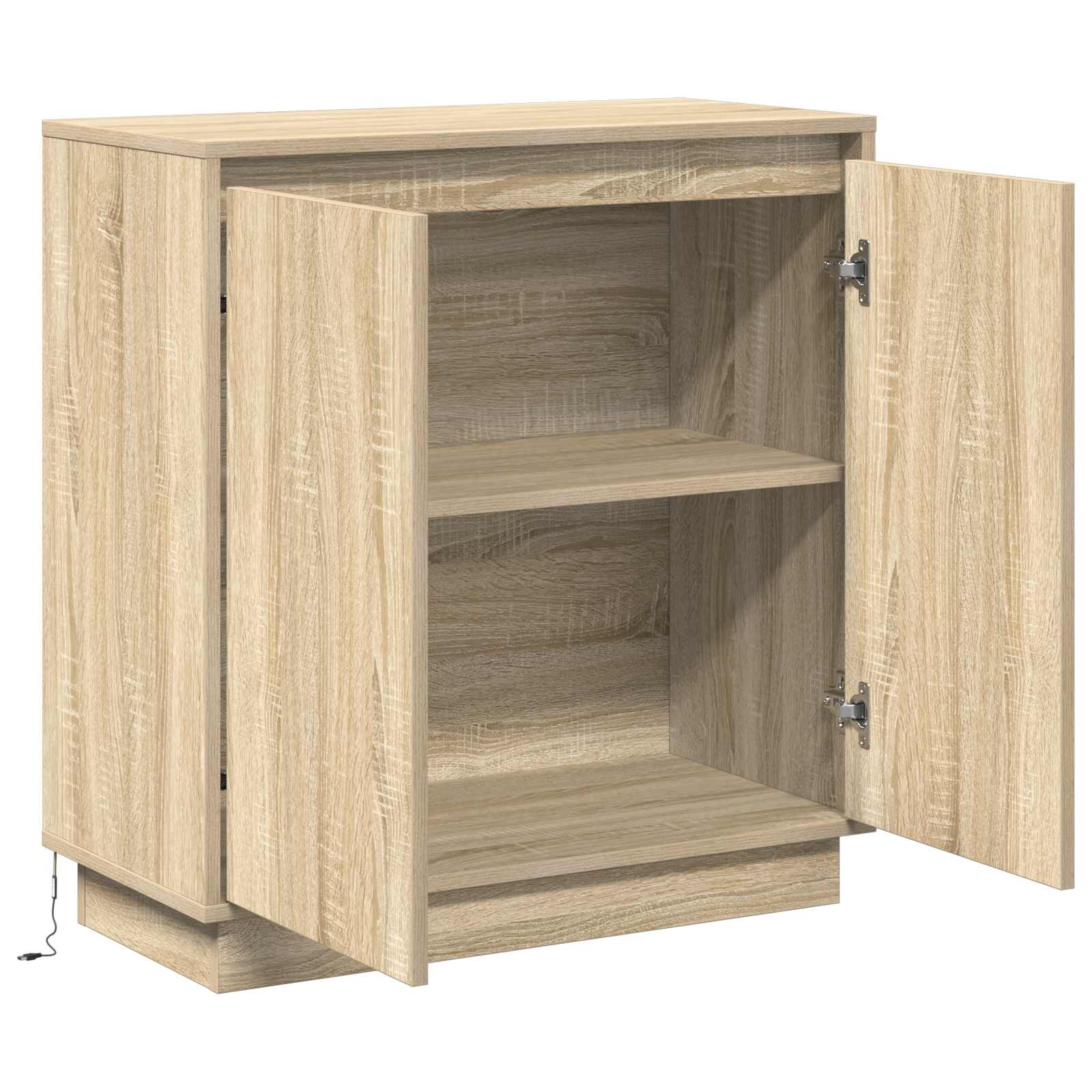 LED Bufetas Sonoma ąžuolas 71 x 34,5 x 75 cm Apdirbta mediena
