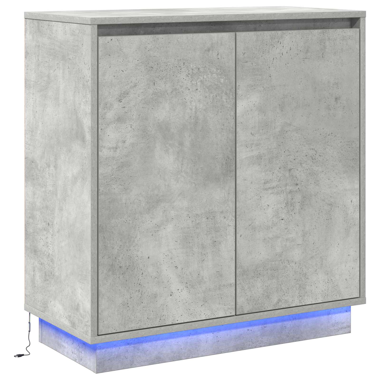 LED Bufetas Betono pilka 71 x 34,5 x 75 cm Apdirbta mediena