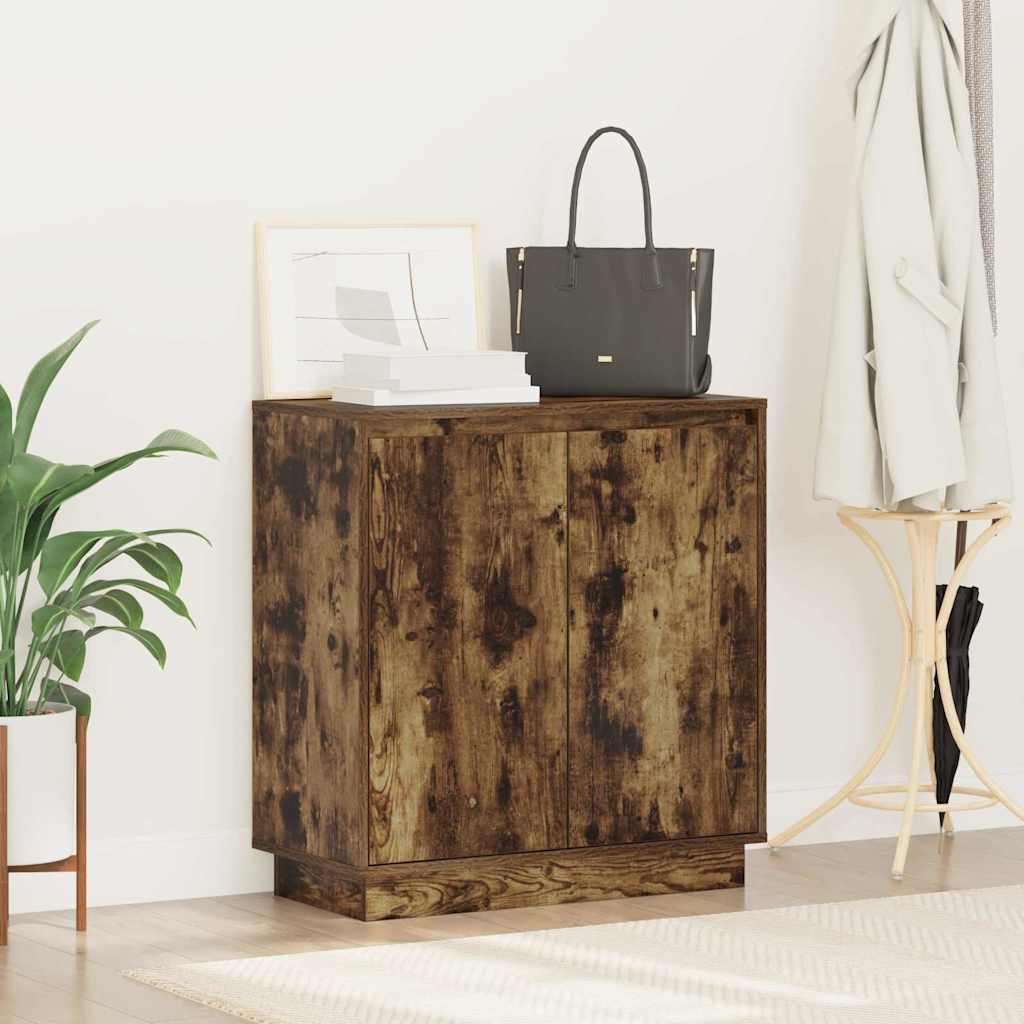 LED kumode dūmu ozolkoka 71 x 34,5 x 75 cm Inženierijas koksne