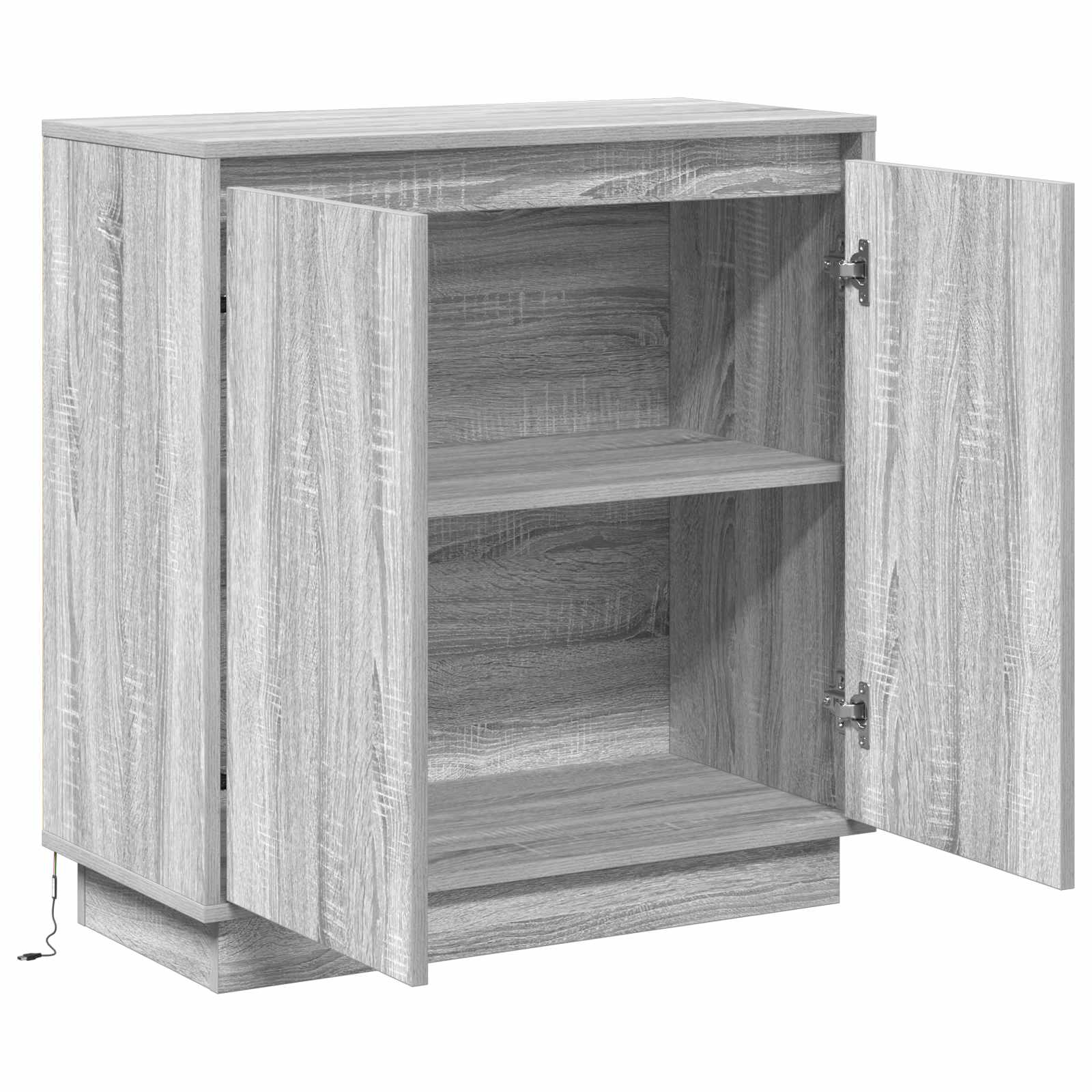 LED Bufete Pelēka sonomas ozolkoka 71 x 34,5 x 75 cm