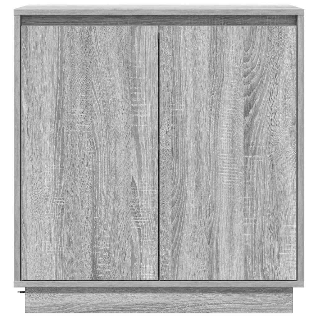 LED Bufete Pelēka sonomas ozolkoka 71 x 34,5 x 75 cm