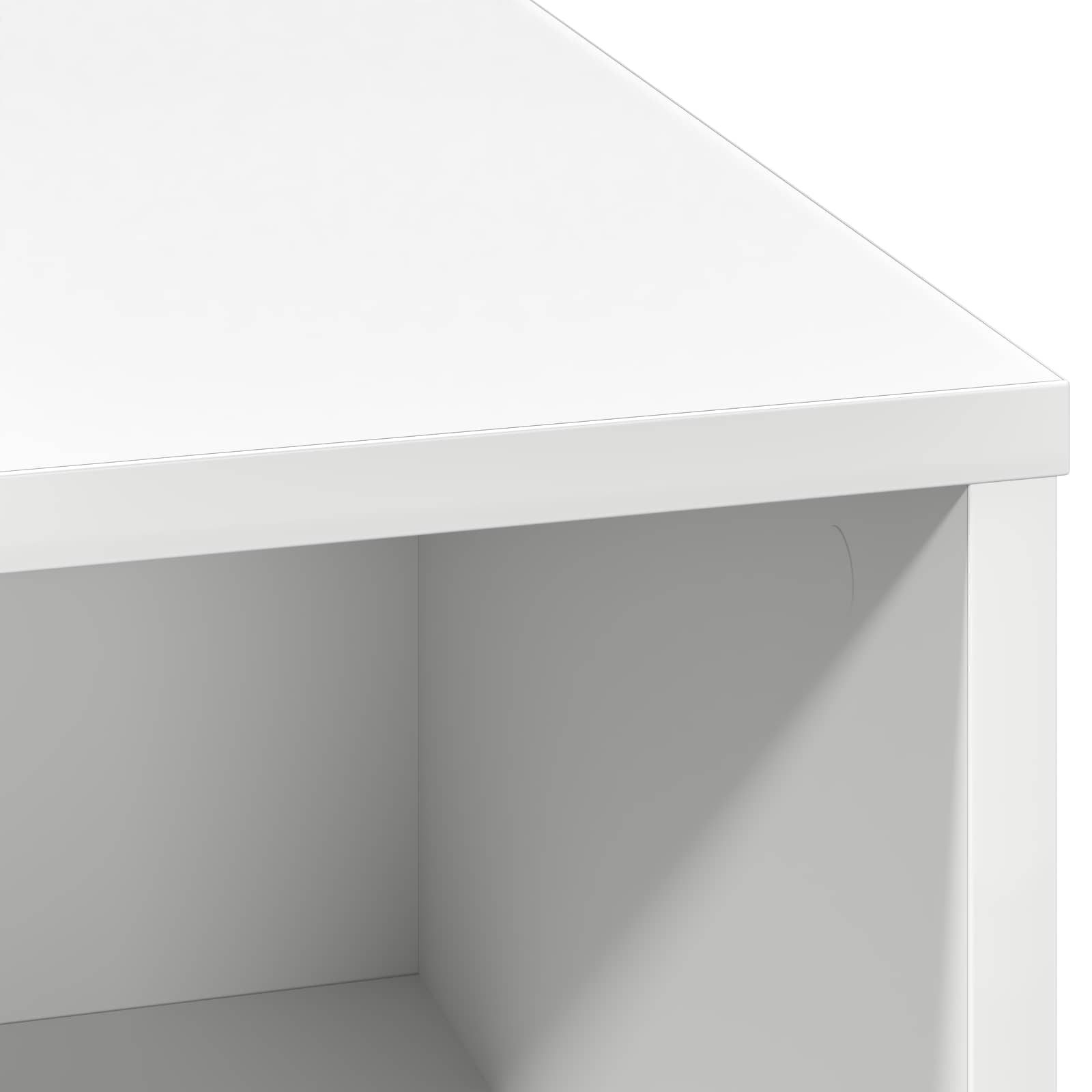 Sānu skapītis ar LED Balts 71 x 34.5 x 75 cm Apstrādāta koksne