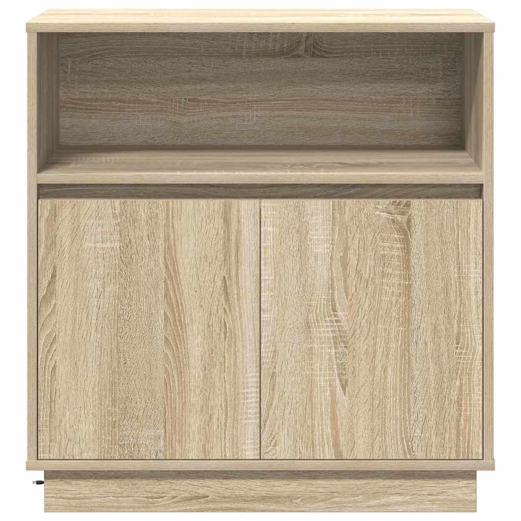 Sānu skapis ar LED Sonoma ozols 71 x 34,5 x 75 cm