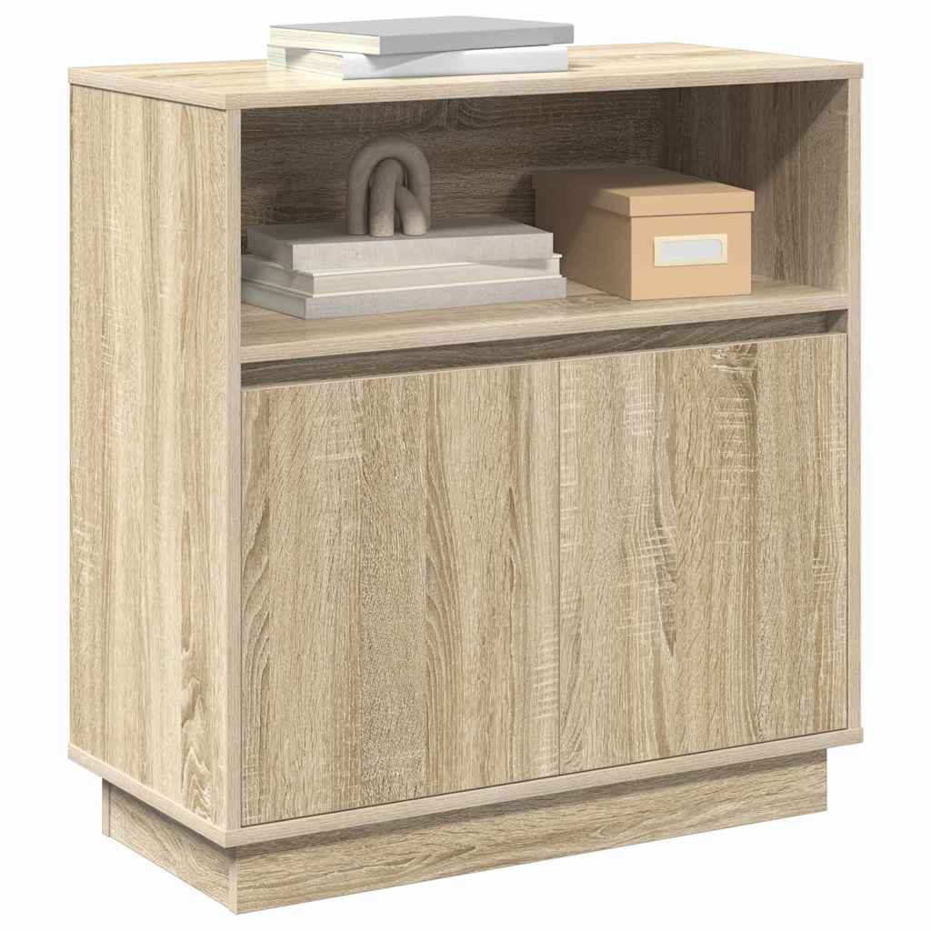 Sānu skapis ar LED Sonoma ozols 71 x 34,5 x 75 cm