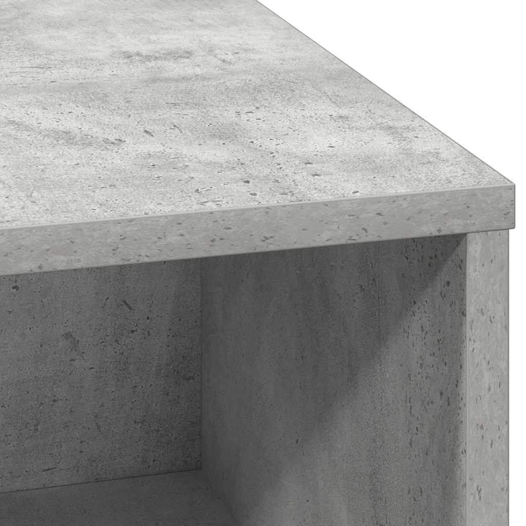 Sideboard with LED Concrete grey 71 x 34.5 x 75 cm