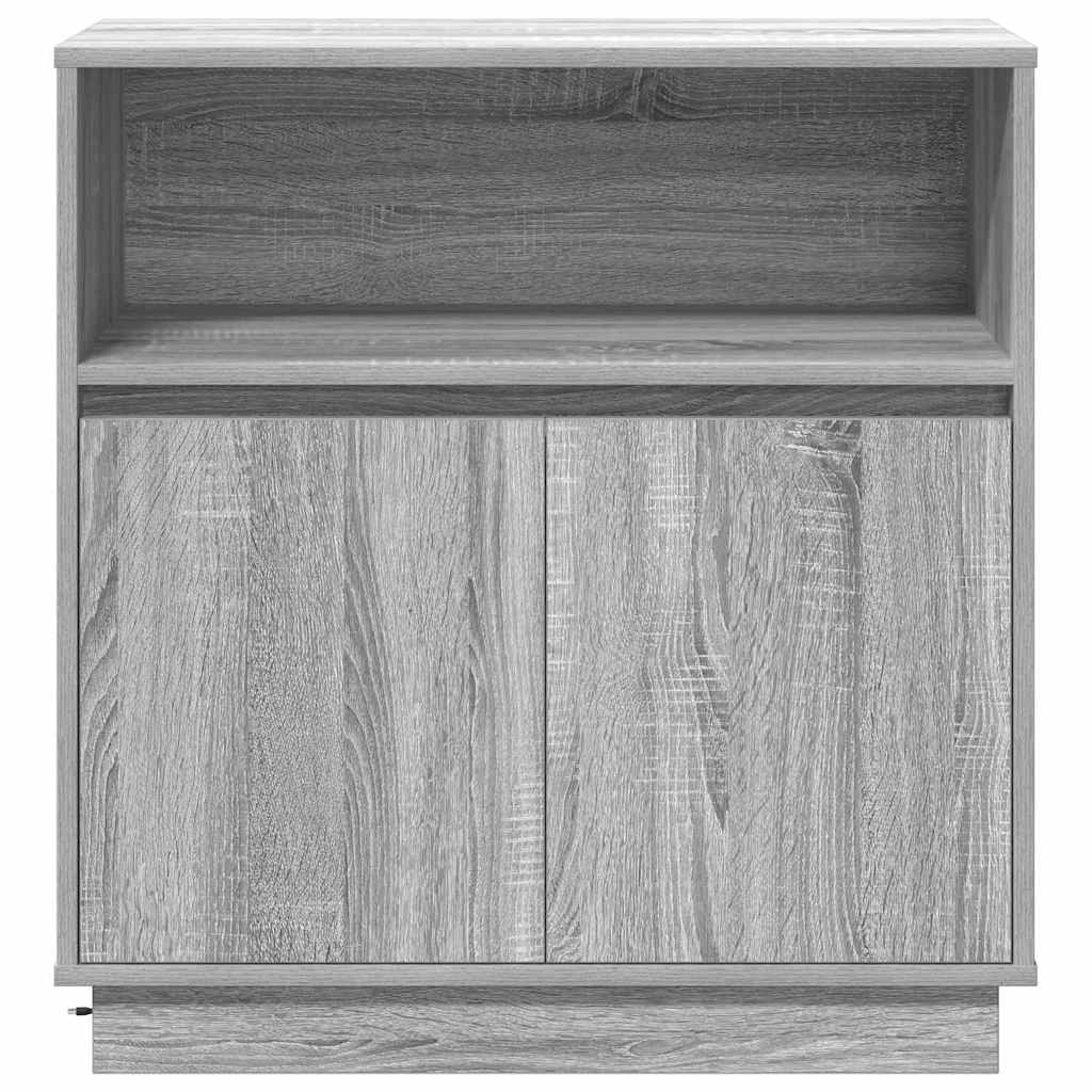 Šoninė spintelė su LED Pilka sonoma ąžuolo 71 x 34.5 x 75 cm