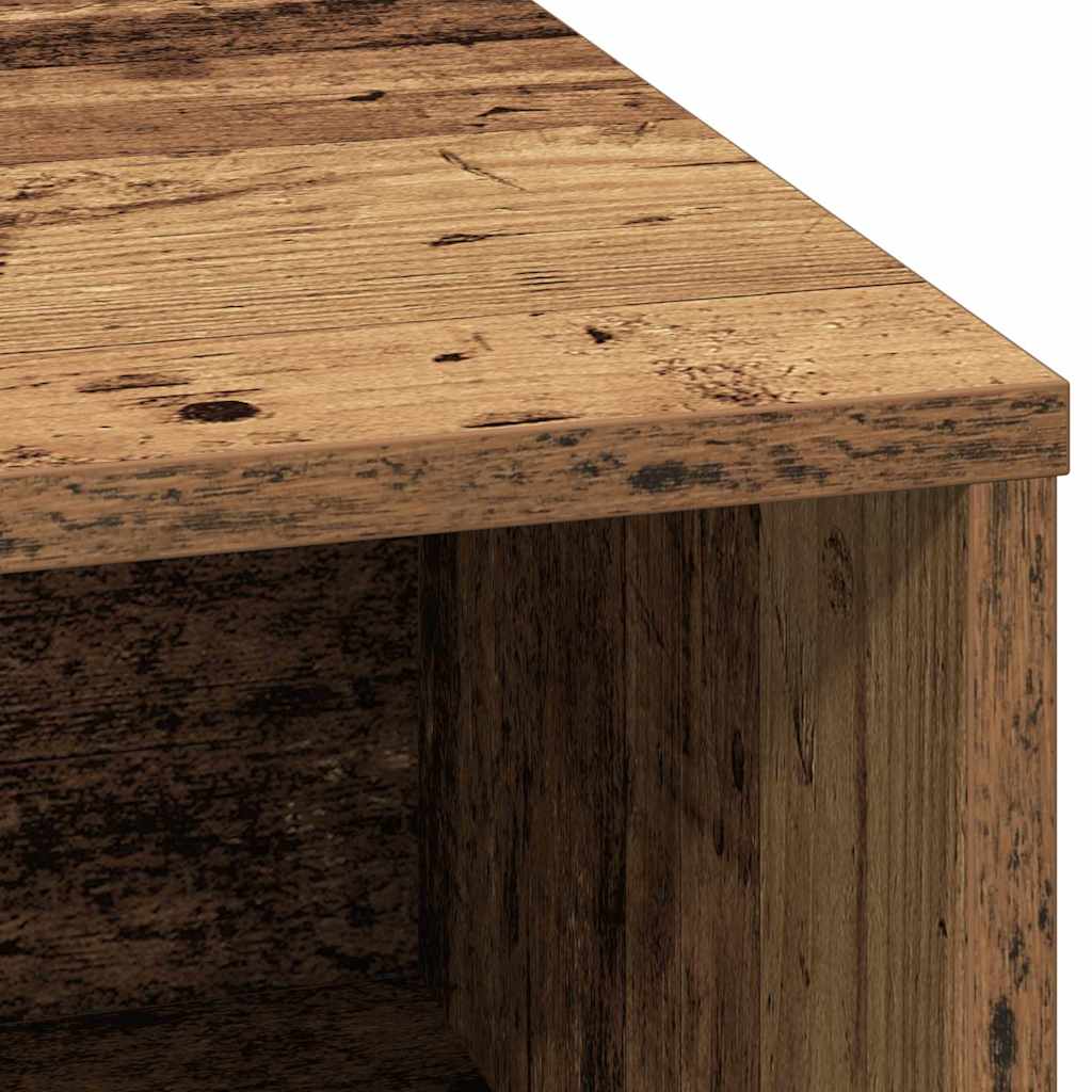 Sideboard with LED Vintage Wood 71 x 34.5 x 75 cm