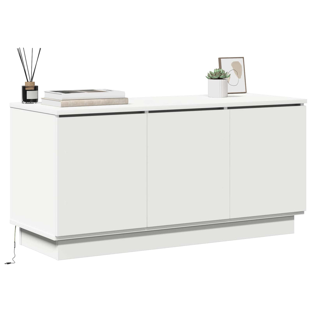 Televizoriaus spintelė Balta 100 x 38 x 49 cm Apdirbta mediena