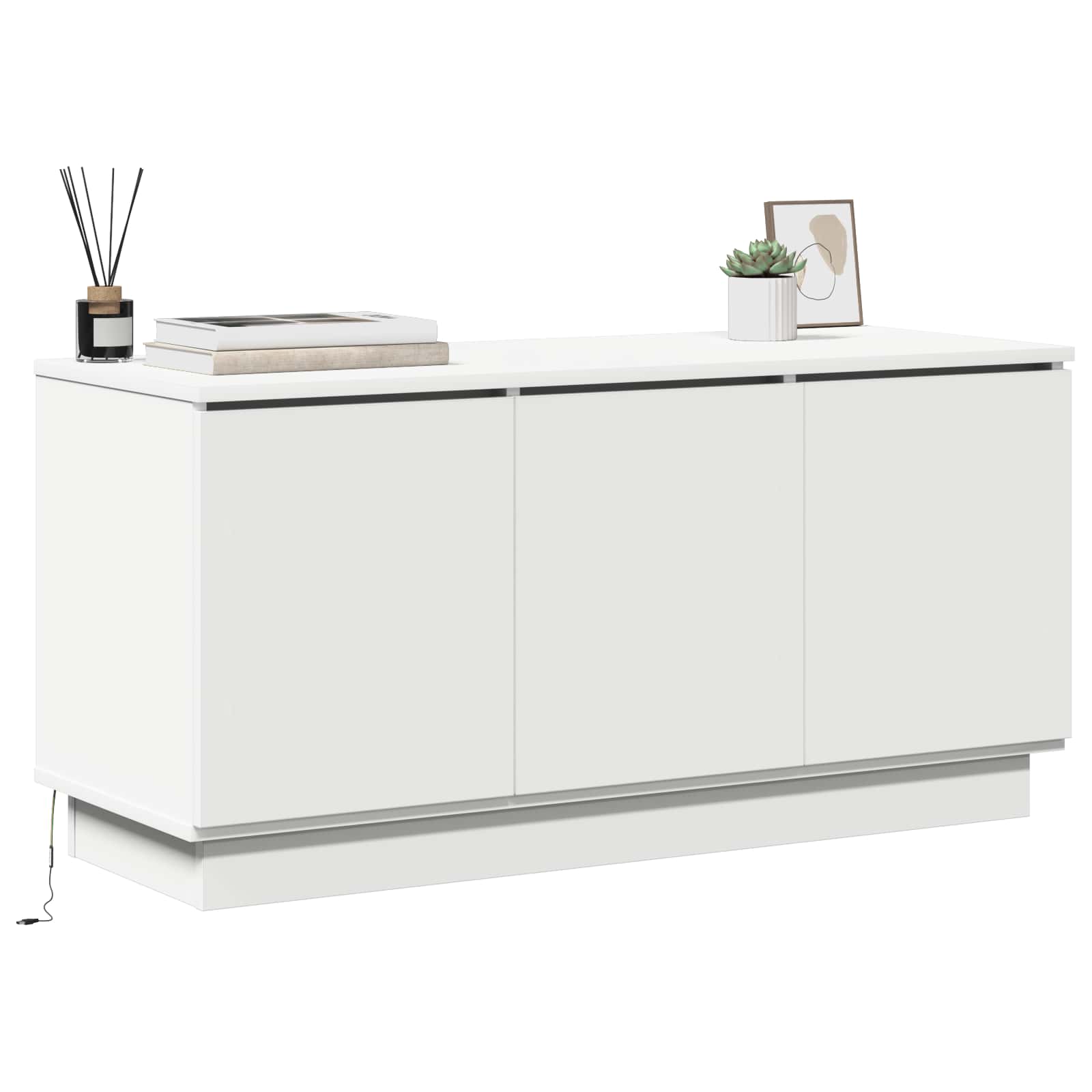 Televizoriaus spintelė Balta 100 x 38 x 49 cm Apdirbta mediena