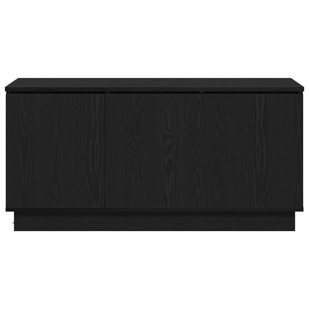 Televizoriaus staliukas su LED juoda ąžuolo 100 x 38 x 49 cm