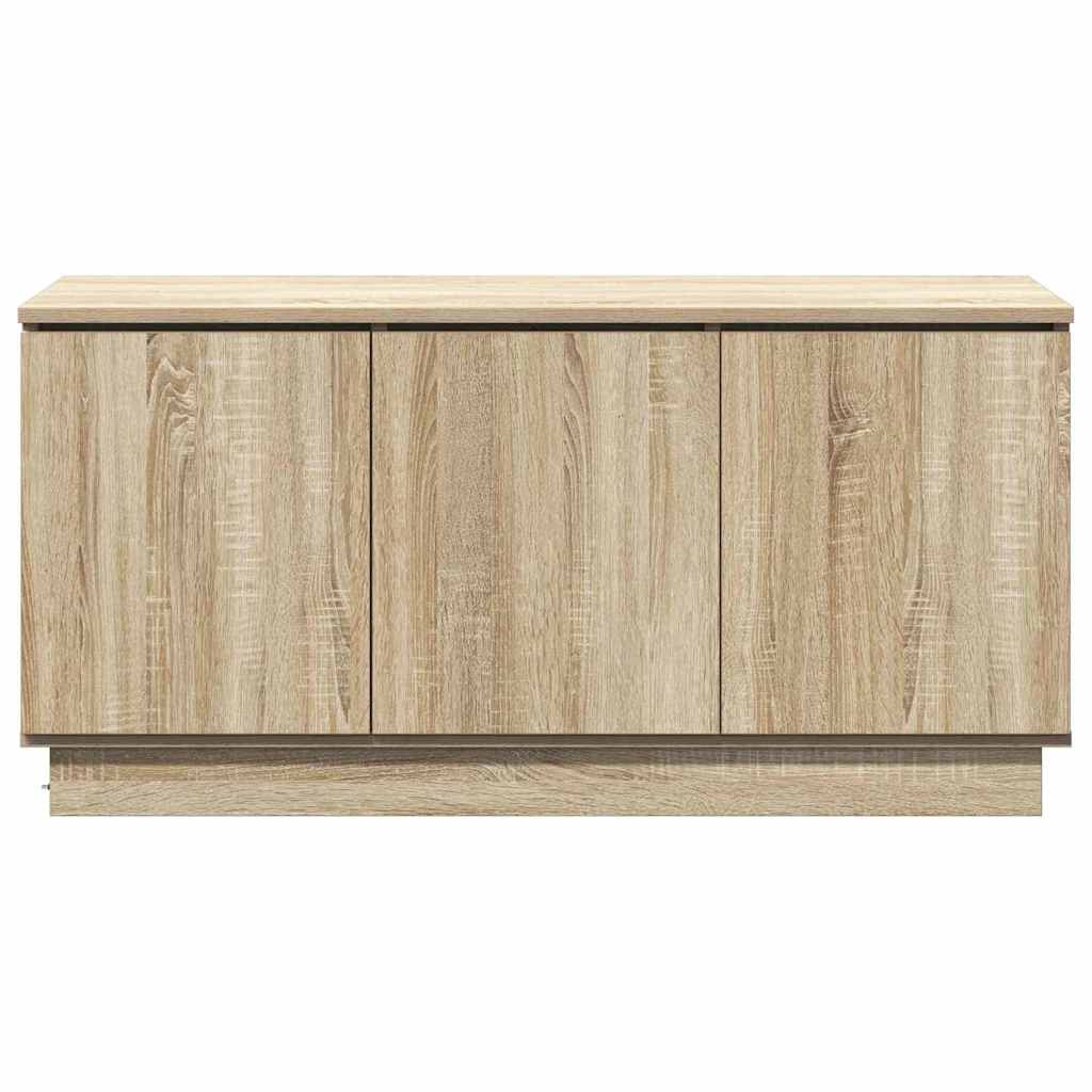 TV Cabinet with LED Sonoma Oak 100 x 38 x 49 cm