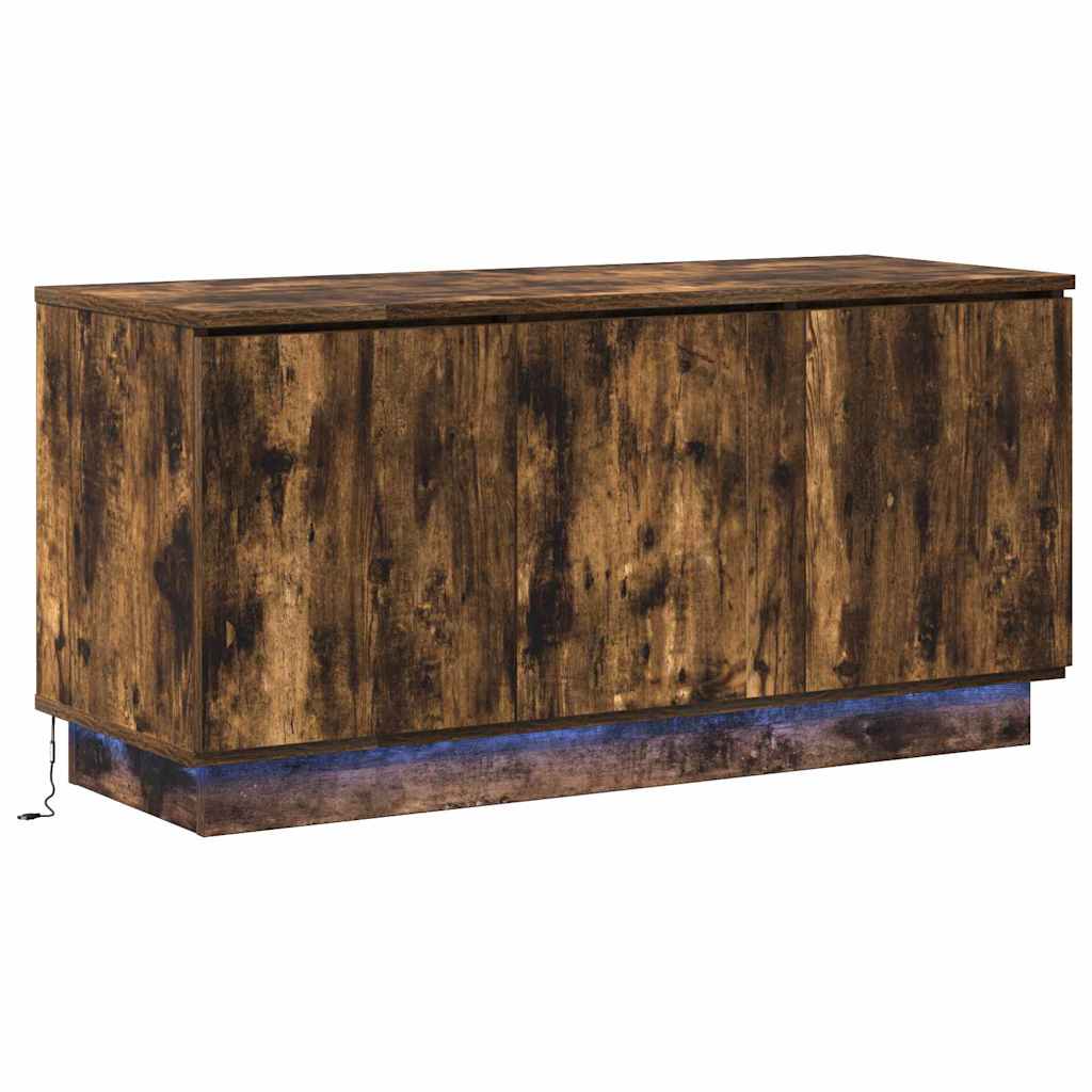 Televizoriaus staliukas su LED Dūminio ąžuolo 100 x 38 x 49 cm