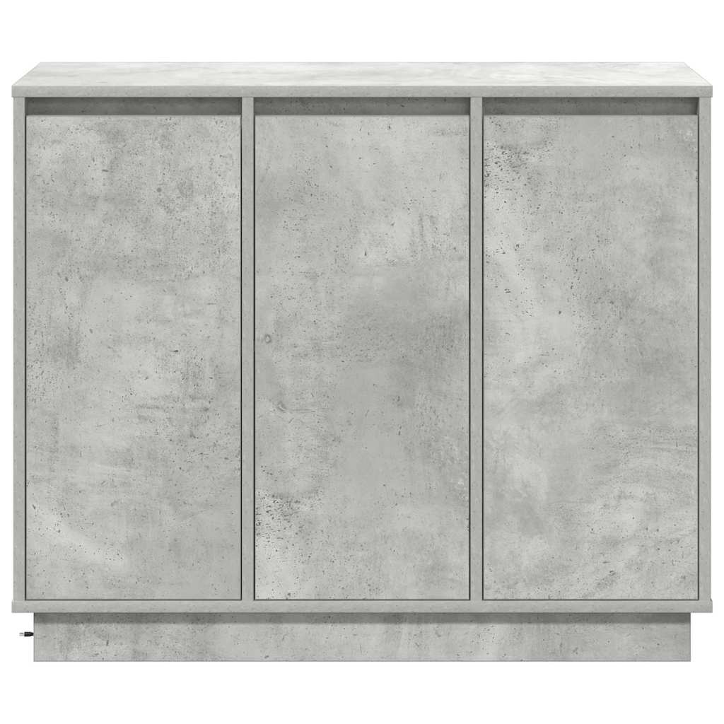LED Bufetas Betono pilka 90 x 32 x 75 cm Apdirbta mediena