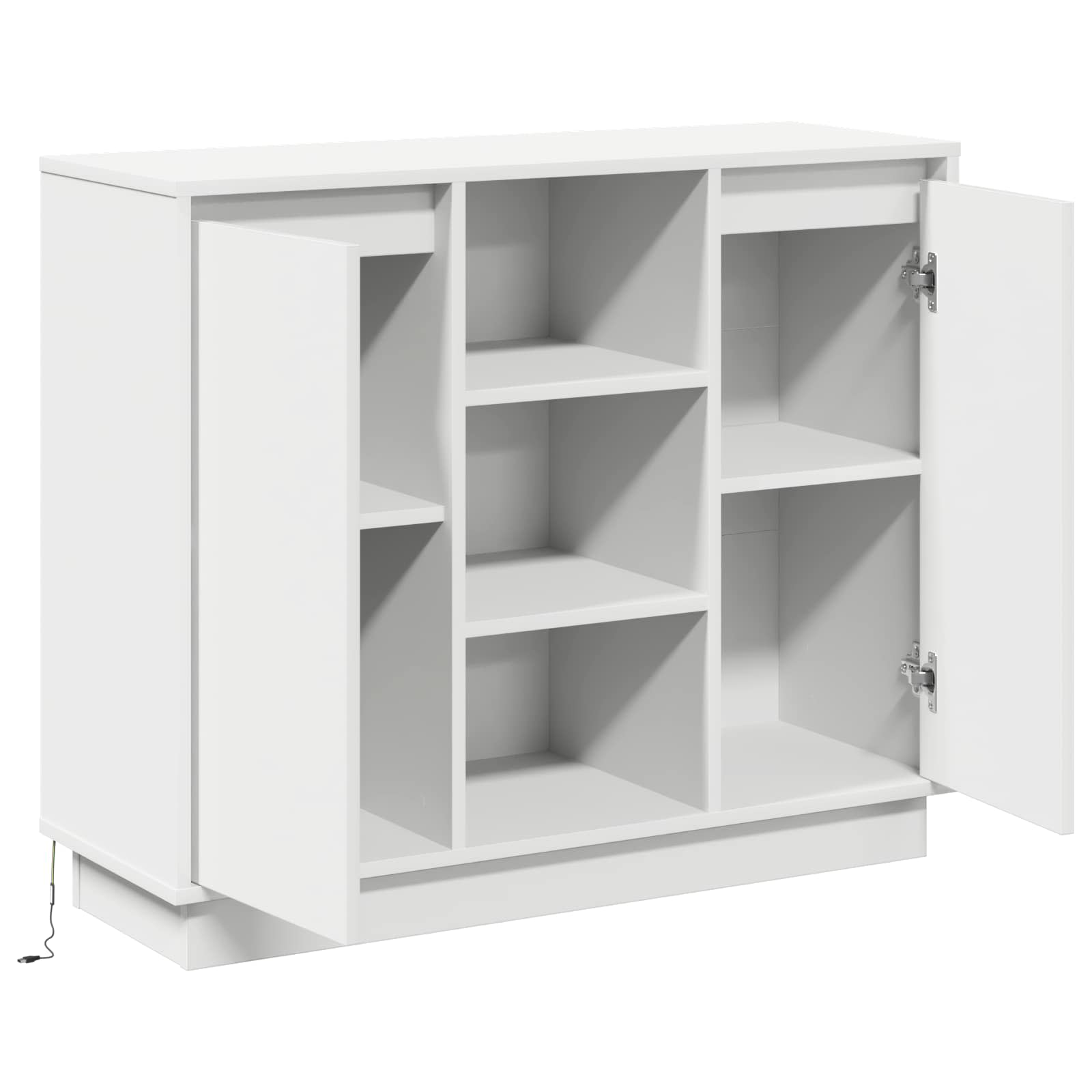 Sideboard with shelf White 90 x 32 x 75 cm Engineered wood