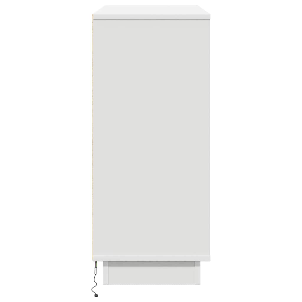 Sideboard with shelf White 90 x 32 x 75 cm Engineered wood