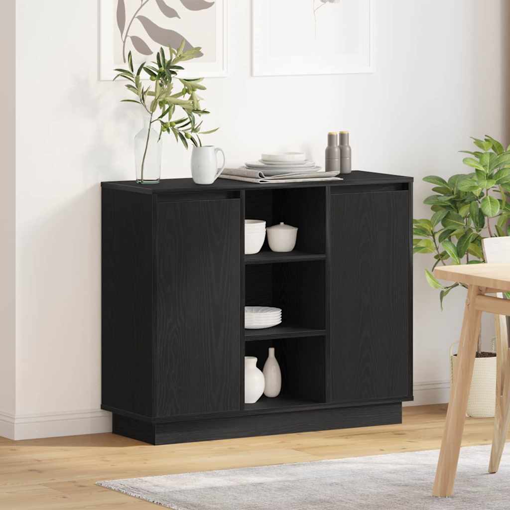 Sānu melnais ozols 90 x 32 x 75 cm Apstrādāta koksne