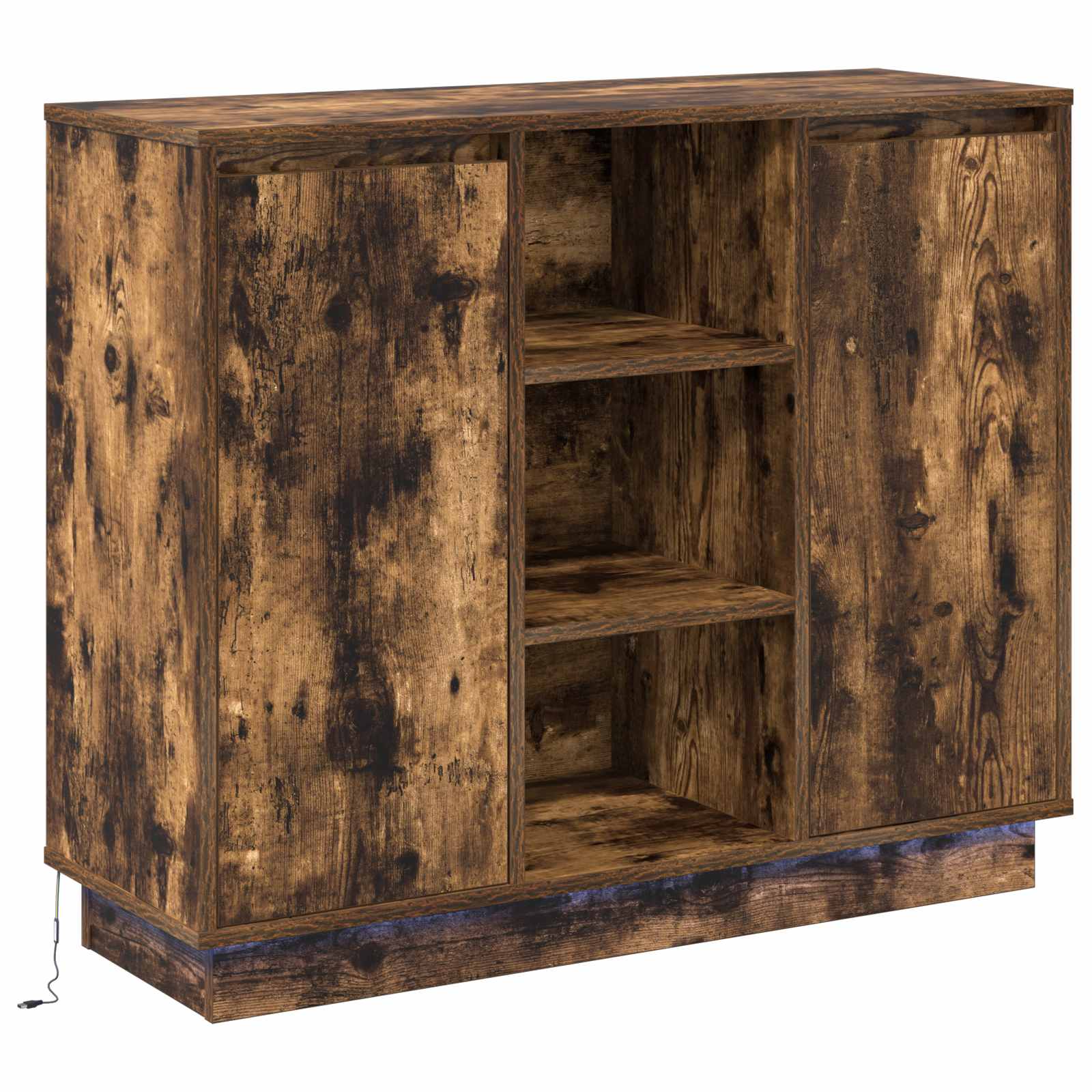 Sideboard Smoked oak 90 x 32 x 75 cm Engineered wood