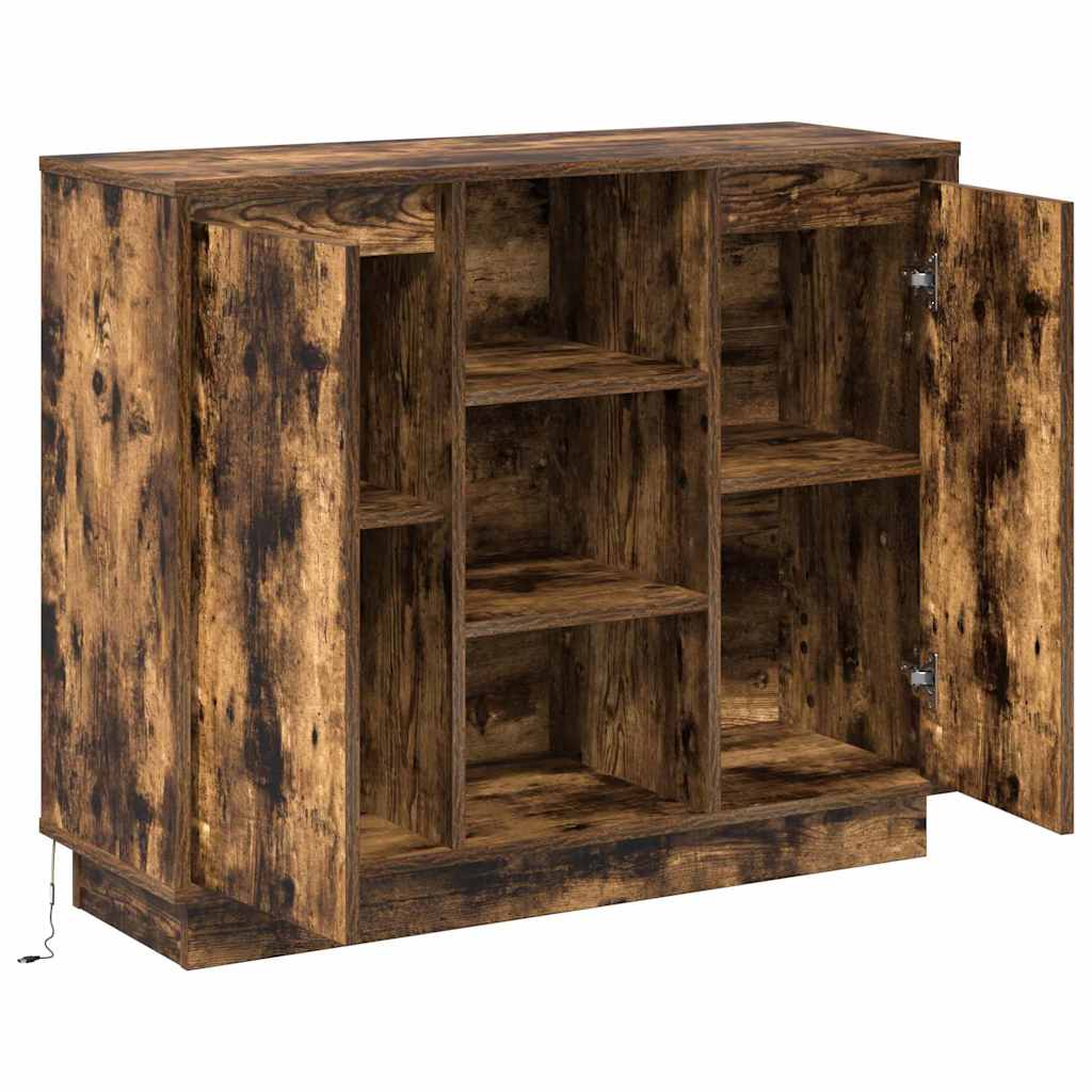 Sideboard Smoked oak 90 x 32 x 75 cm Engineered wood