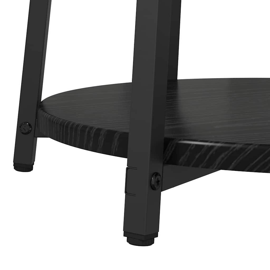 Side Tables Set 2 pcs Black Oak 50 x 50 x 51 cm