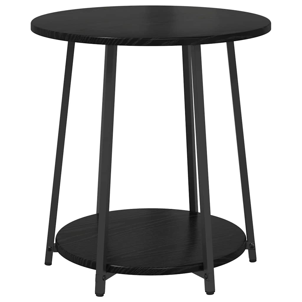Side Tables Set 2 pcs Black Oak 50 x 50 x 51 cm
