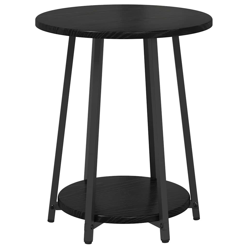 Side Tables Set 2 pcs Black Oak 50 x 50 x 51 cm
