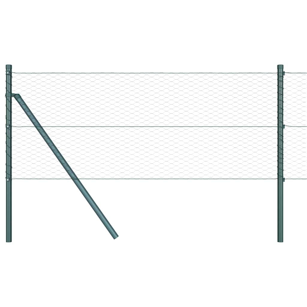 Tvora su stulpais Pilka 0.6 x 50 m PVC dengtas plienas