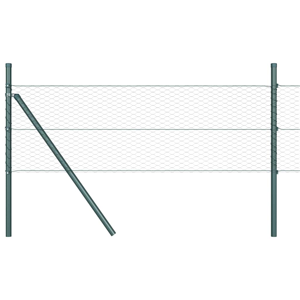 Tvora su stulpais Pilka 0.8 x 50 m PVC dengtas plienas