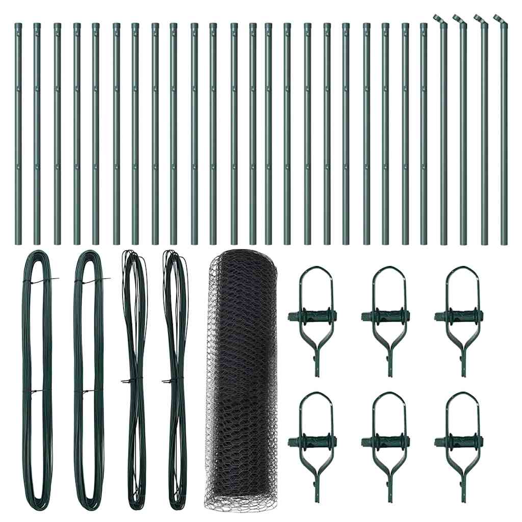 Tvora su stulpais Pilka 0.8 x 50 m PVC dengtas plienas
