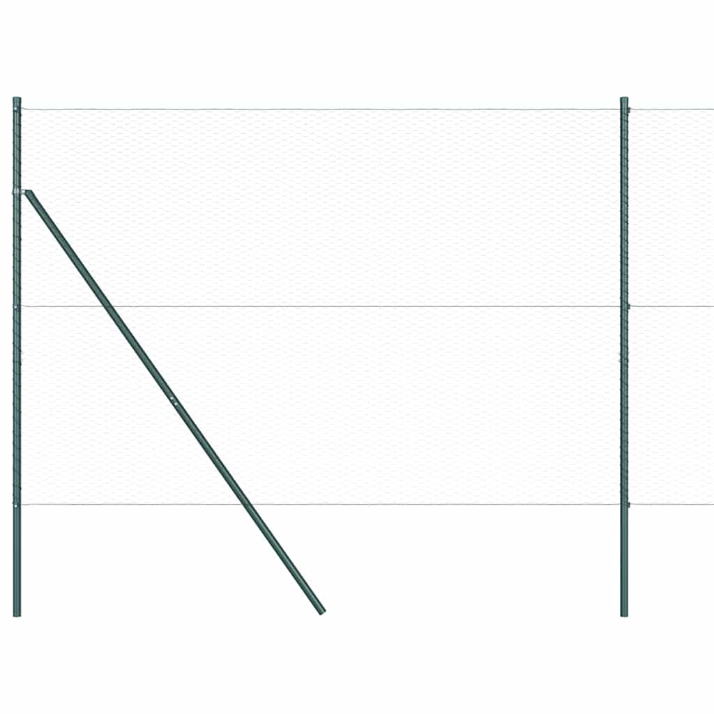Žogu sietu ar stabiņiem Pelēks 1.5 x 100 m PVC pārklāts tērauds