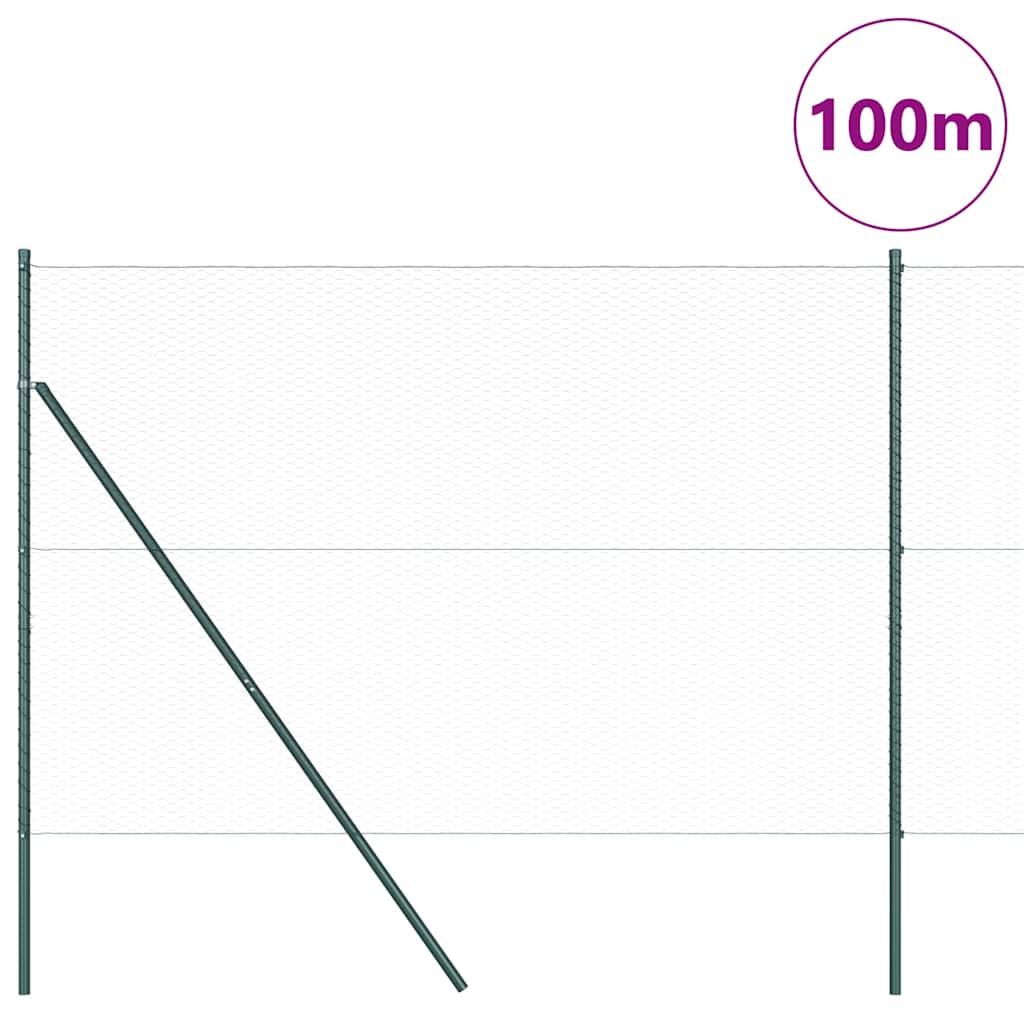 Tvora su stulpais Pilka 1.6 x 100 m PVC dengtas plienas