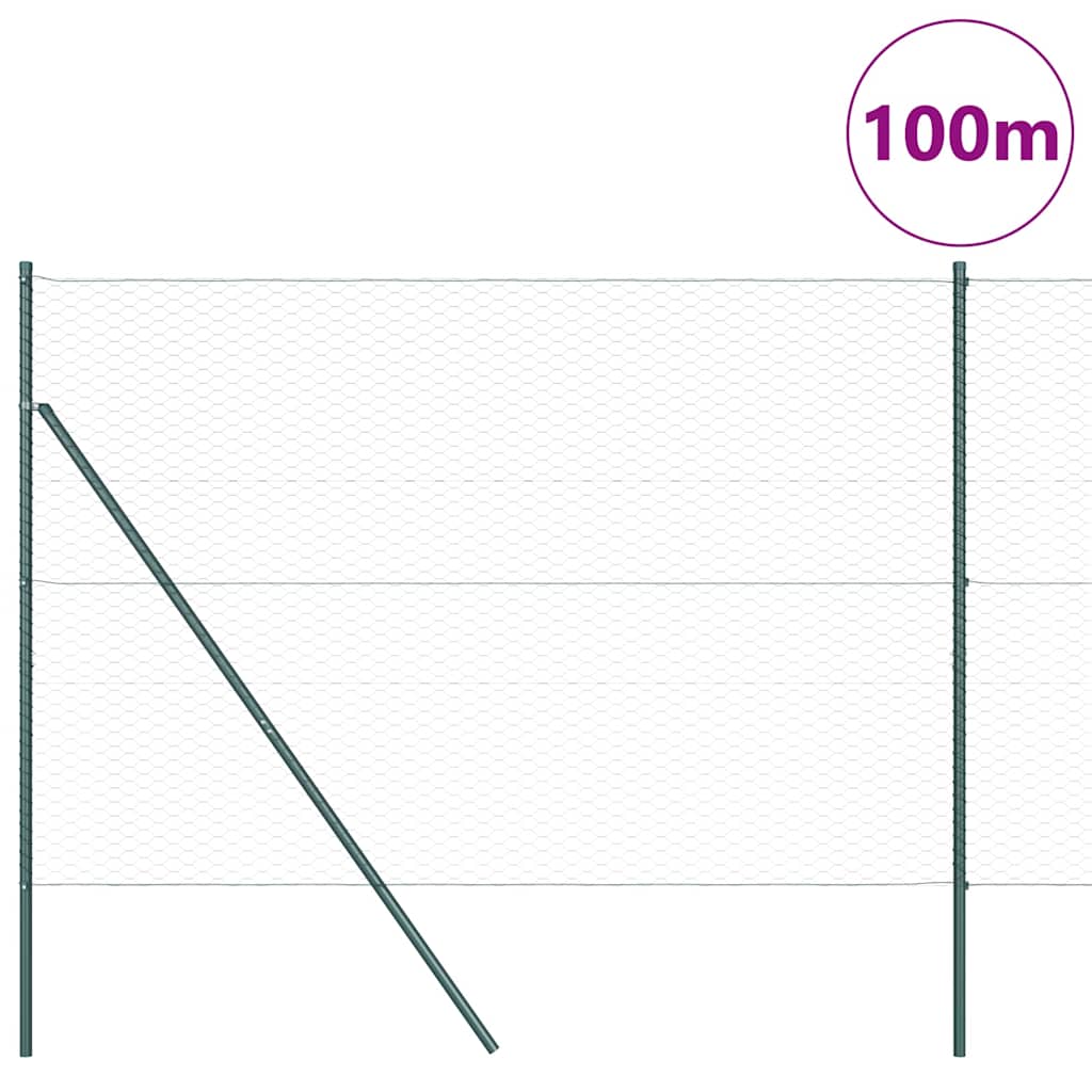 Tvora su stulpais Pilka 1.6 x 100 m PVC dengtas plienas