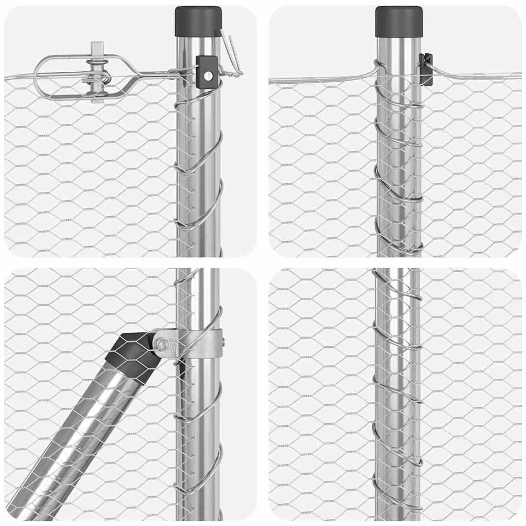 Hexagonal Fence with Post 10 x 0,5 m Galvanizuotas plienas
