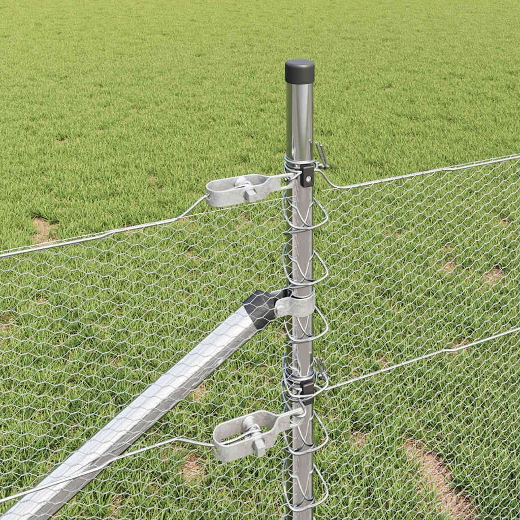 Hexagonal Fence with Post 10 x 0,5 m Galvanizuotas plienas