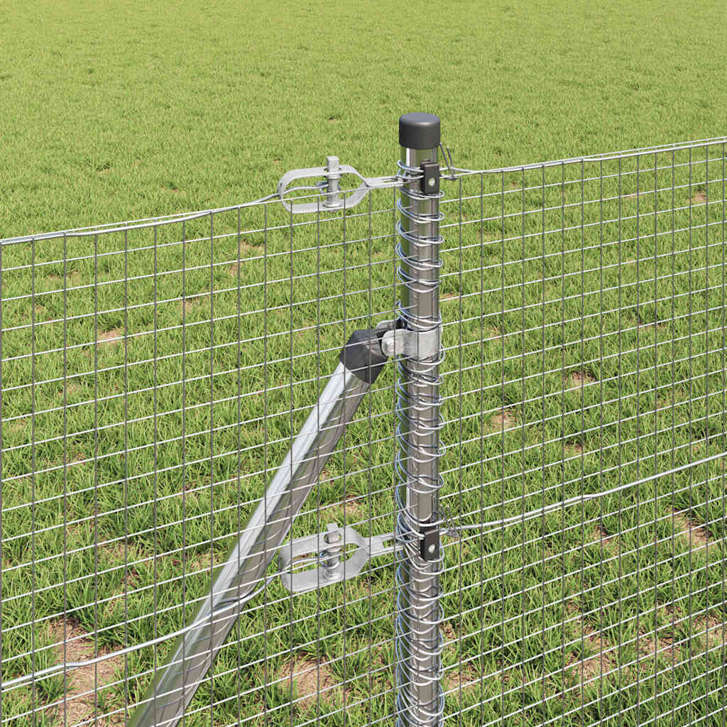 Tvora su stulpais Sidabro 0.6 x 10 m Plienas