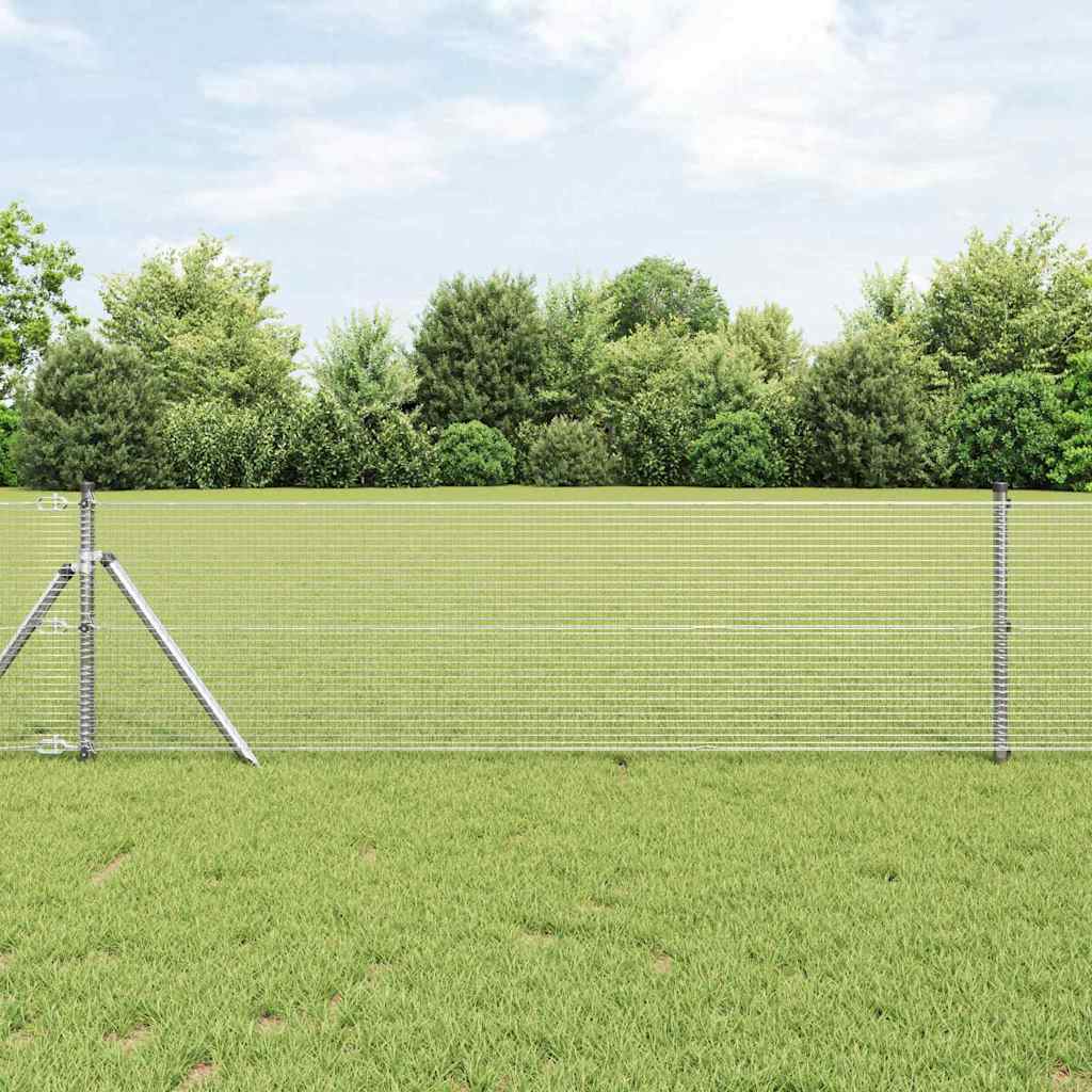 Tvora su stulpais Sidabro 0.5 x 50 m Plienas
