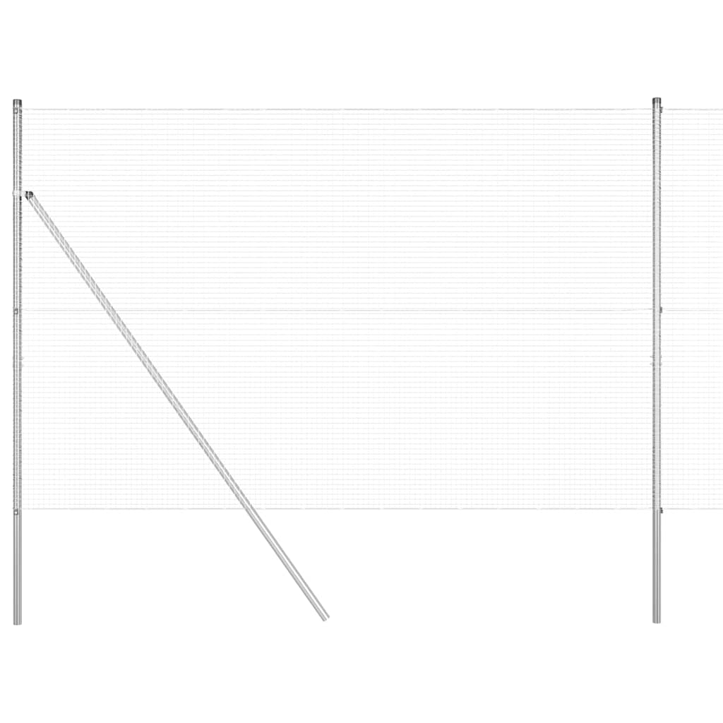 Tvora su stulpais Sidabro 1.5 x 50 m Plienas