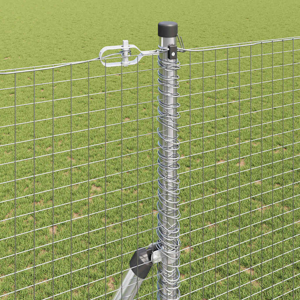 Tvora su stulpais Sidabro 1.5 x 50 m Plienas