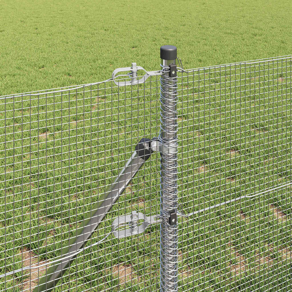 Tvora su stulpais Sidabro 0.5 x 100 m Plienas