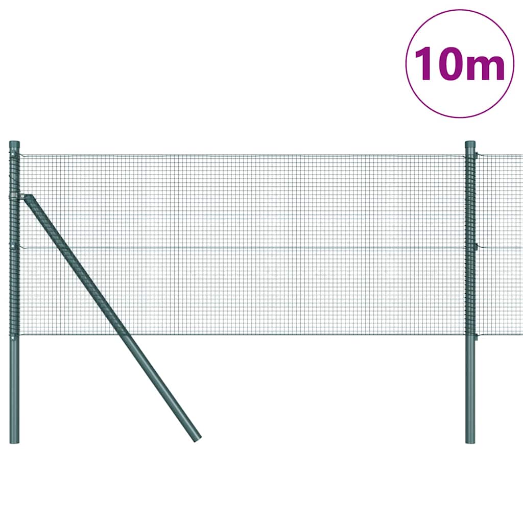 Tvora su stulpais Žalia 0.6 x 10 m Plienas