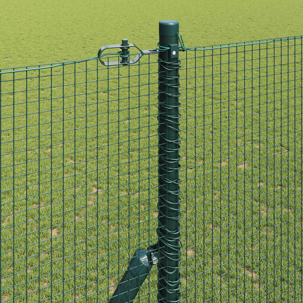 Sēta ar stabiem Zaļa 1,5 x 10 m Tērauds