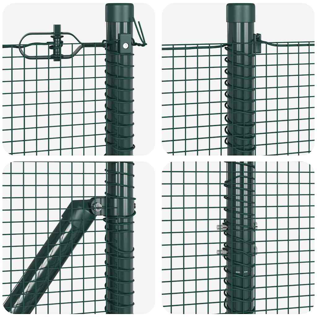Tvora su stulpais Žalia 1.2 x 25 m Plienas