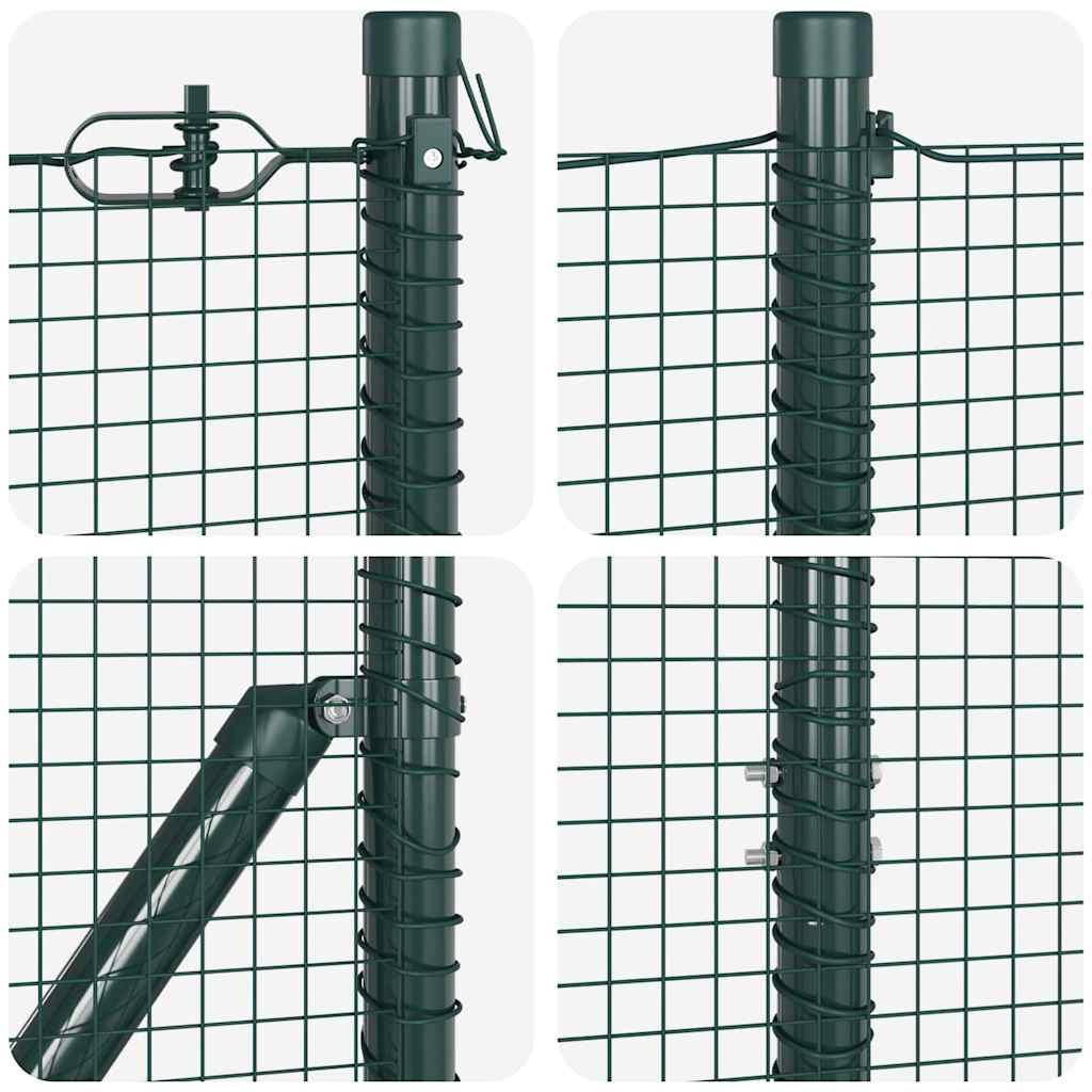 Tvora su stulpais Žalia 1.2 x 25 m Plienas
