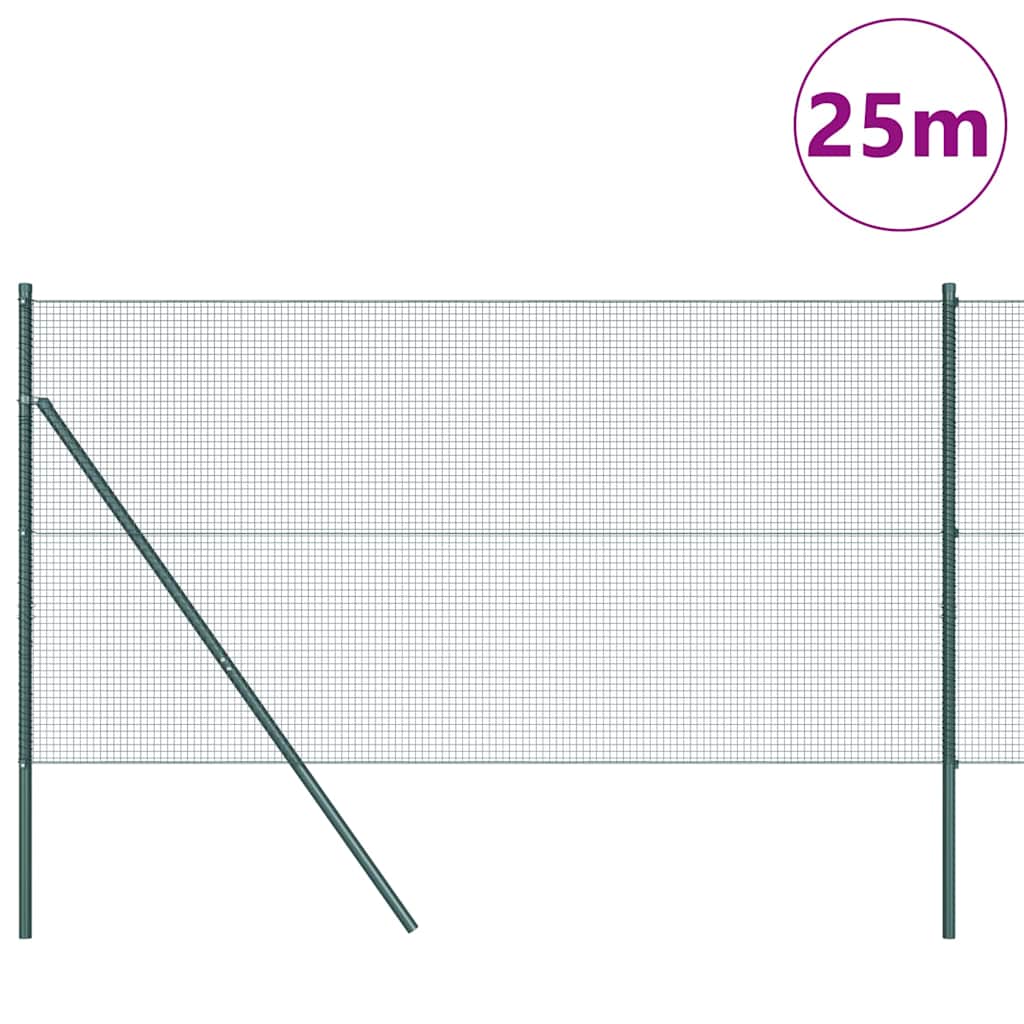 Tvora su stulpais Žalia 1.2 x 25 m Plienas