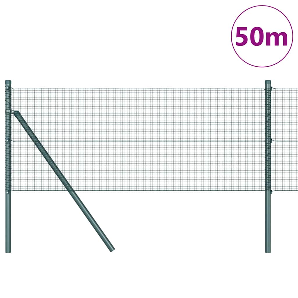 Tvora su stulpais Žalia 0.5 x 50 m Plienas